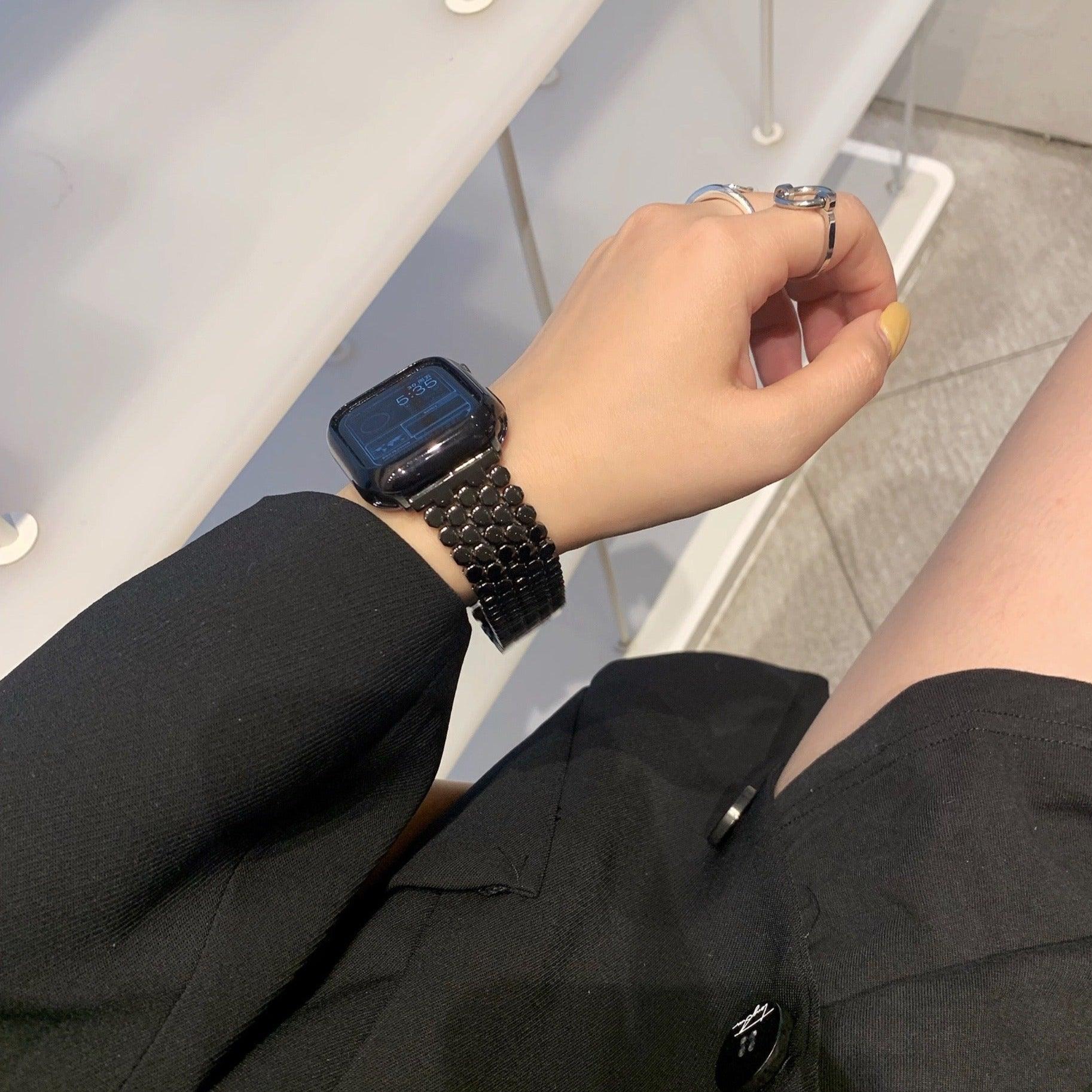 【バンド単品-4色】ハニカム メタル チェーンバンド applewatch# apple watch バンド givgiv