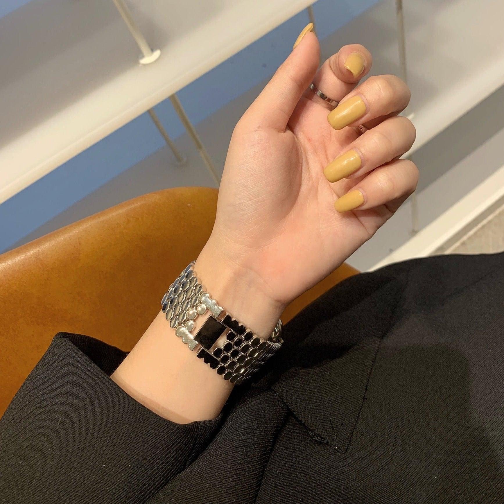 【バンド単品-4色】ハニカム メタル チェーンバンド applewatch# apple watch バンド givgiv