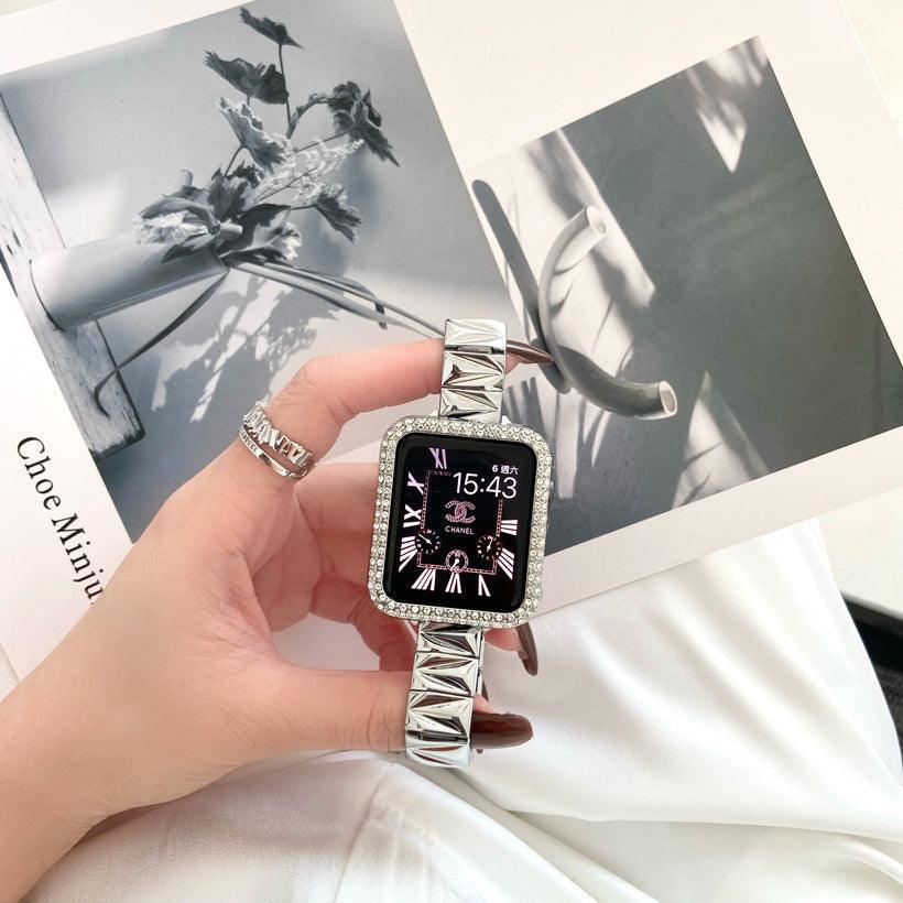 【バンド単品_4色】スリム 三角パターン applewatchバンド # apple watch バンド givgiv