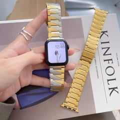 【バンド単品-6色】メタル ギザギザ チェーンバンド# apple watch バンド givgiv