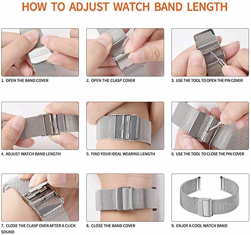 【バンド単品】ベーシック ミラネーゼ ループバンド apple watch / basic milanese loop band apple watch バンド givgiv