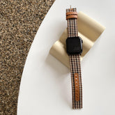 【バンド単品】ベーシック 千鳥格子柄 本革 アップルウォッチバンド apple watch バンド givgiv