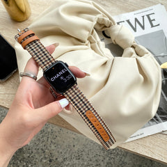 【バンド単品】ベーシック 千鳥格子柄 本革 アップルウォッチバンド apple watch バンド givgiv