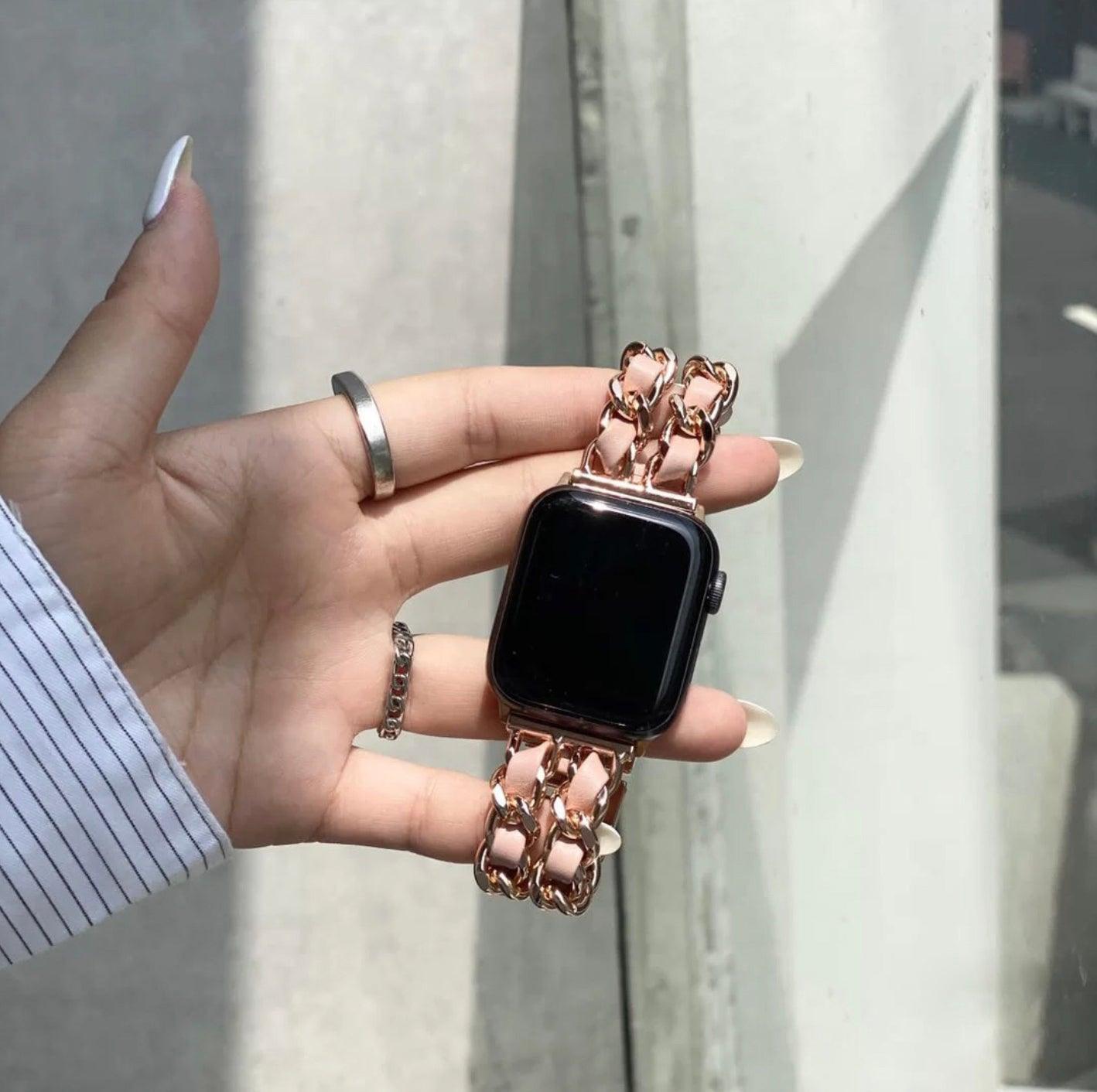 Apple Watch アップル チェーンバンド ピンクゴールド 40mm