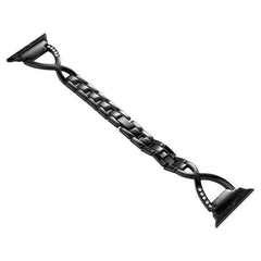 【バンド単品】キュービック スリム チェーン バンド / Cubic Slim Steel band Apple Watch apple watch バンド givgiv 38mm/40mm Black