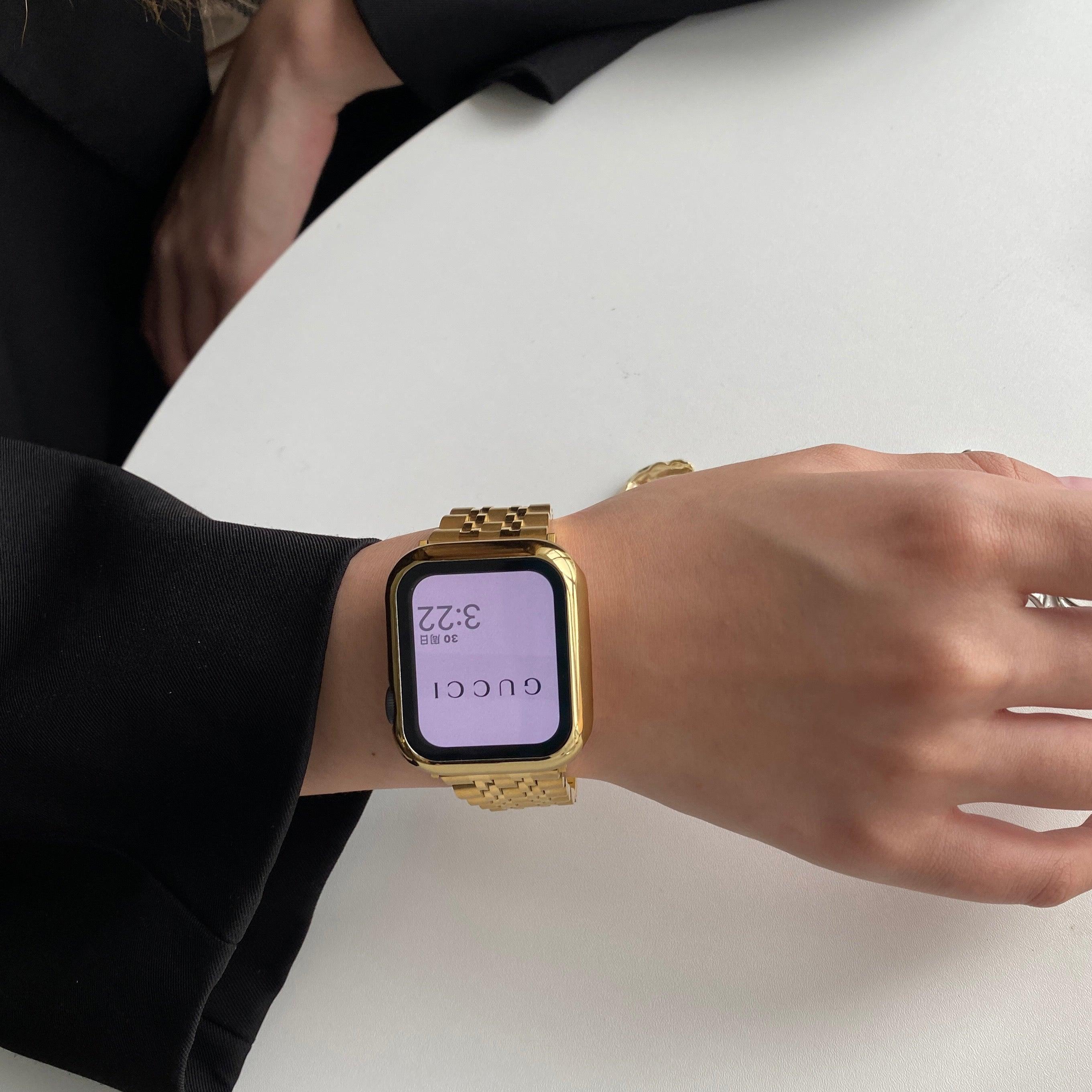 【バンド単品】メタル セブンビーズ チェーンバンド# apple watch バンド givgiv