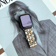 【バンド単品】メタル セブンビーズ チェーンバンド# apple watch バンド givgiv 38mm/40mm/41mm用 シルバー& ローズゴールド