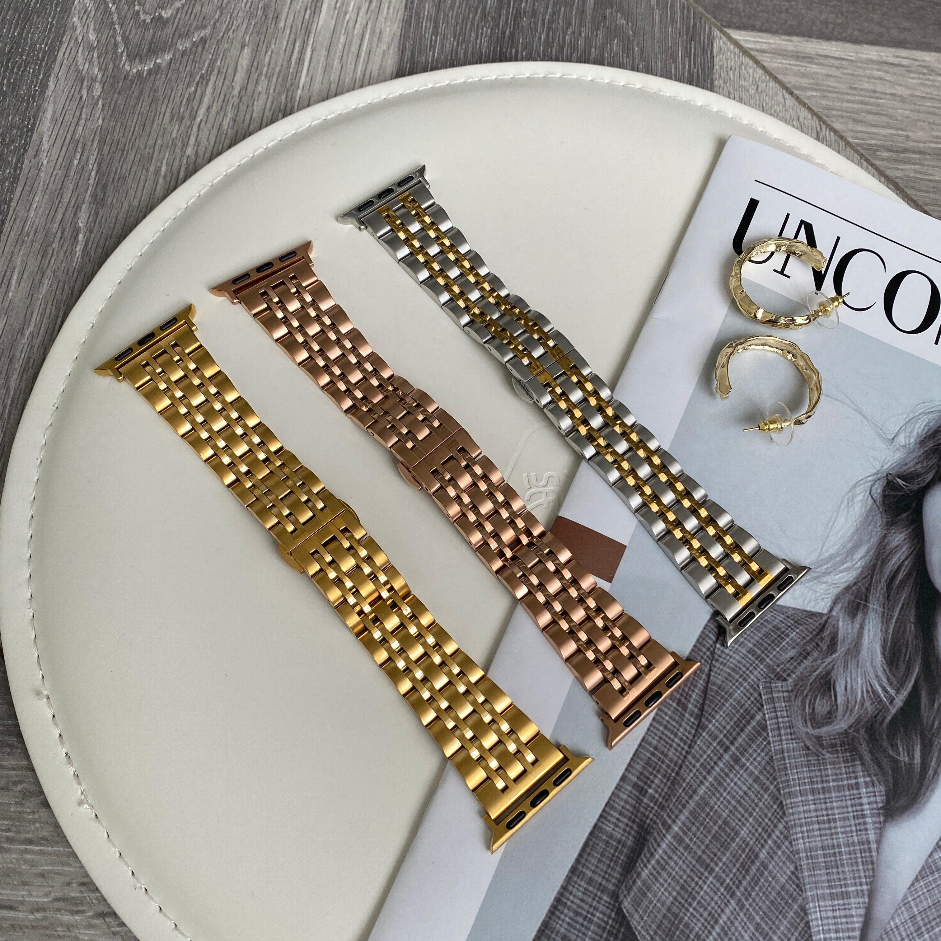 【バンド単品】メタル セブンビーズ チェーンバンド# apple watch バンド givgiv