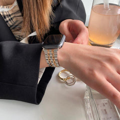 【バンド単品】メタル セブンビーズ チェーンバンド# apple watch バンド givgiv