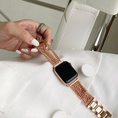 【バンド単品】ミニマル チェーン バンド apple watch バンド givgiv 38mm/40mm/41mm用 ローズゴールド (バンドのみ)