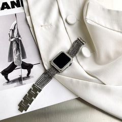 【バンド単品】ミニマル チェーン バンド apple watch バンド givgiv 38mm/40mm/41mm用 シルバー (バンドのみ)