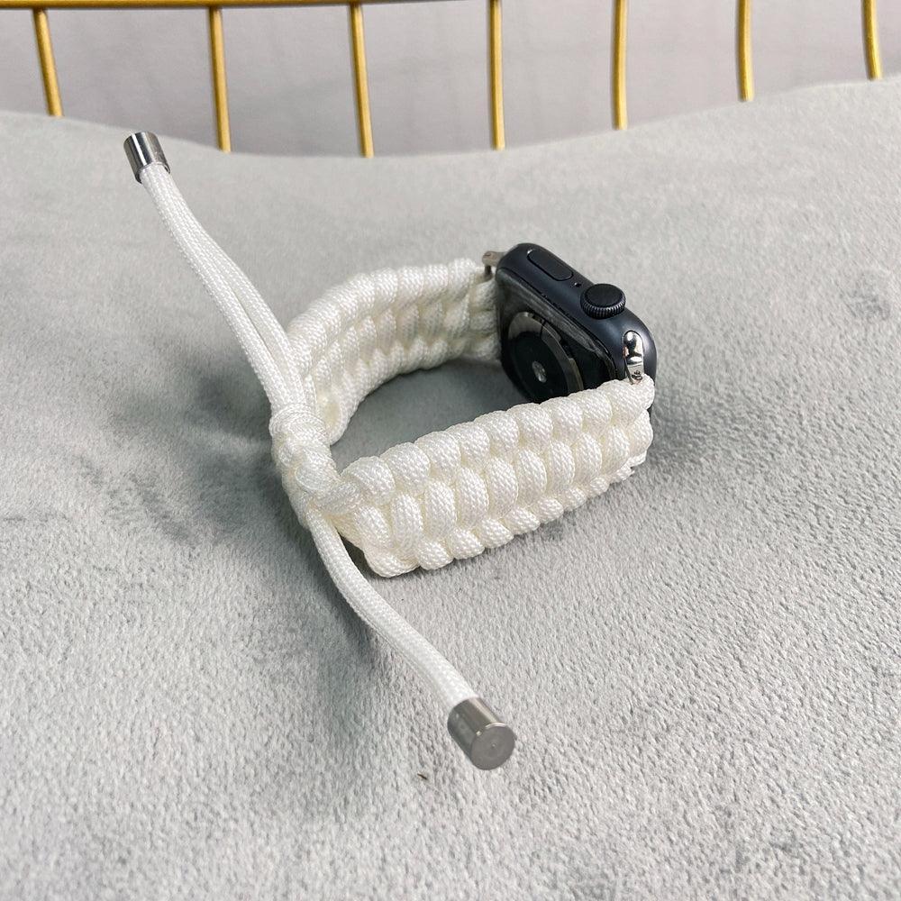 【バンド単品】傘ロープ ナイロン ループ アップルウォッチバンド apple watch バンド givgiv 01ホワイト(バンド単品) 38mm/40mm/41mm用