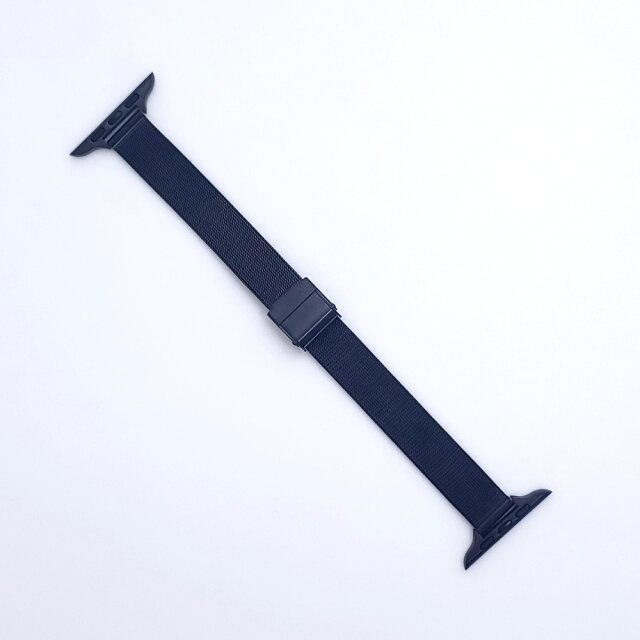 【バンド単品】スリム ミラネーゼ ループバンド apple watch apple watch バンド givgiv 38mm/40mm/41mm用 ブラック