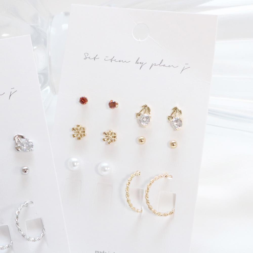 Basic Point ピアス SET Earrings bling moon