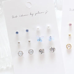 Basic Point ピアス SET Earrings bling moon