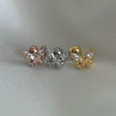 ベビーキュービック蝶々ピアッシング Piercing 10000won