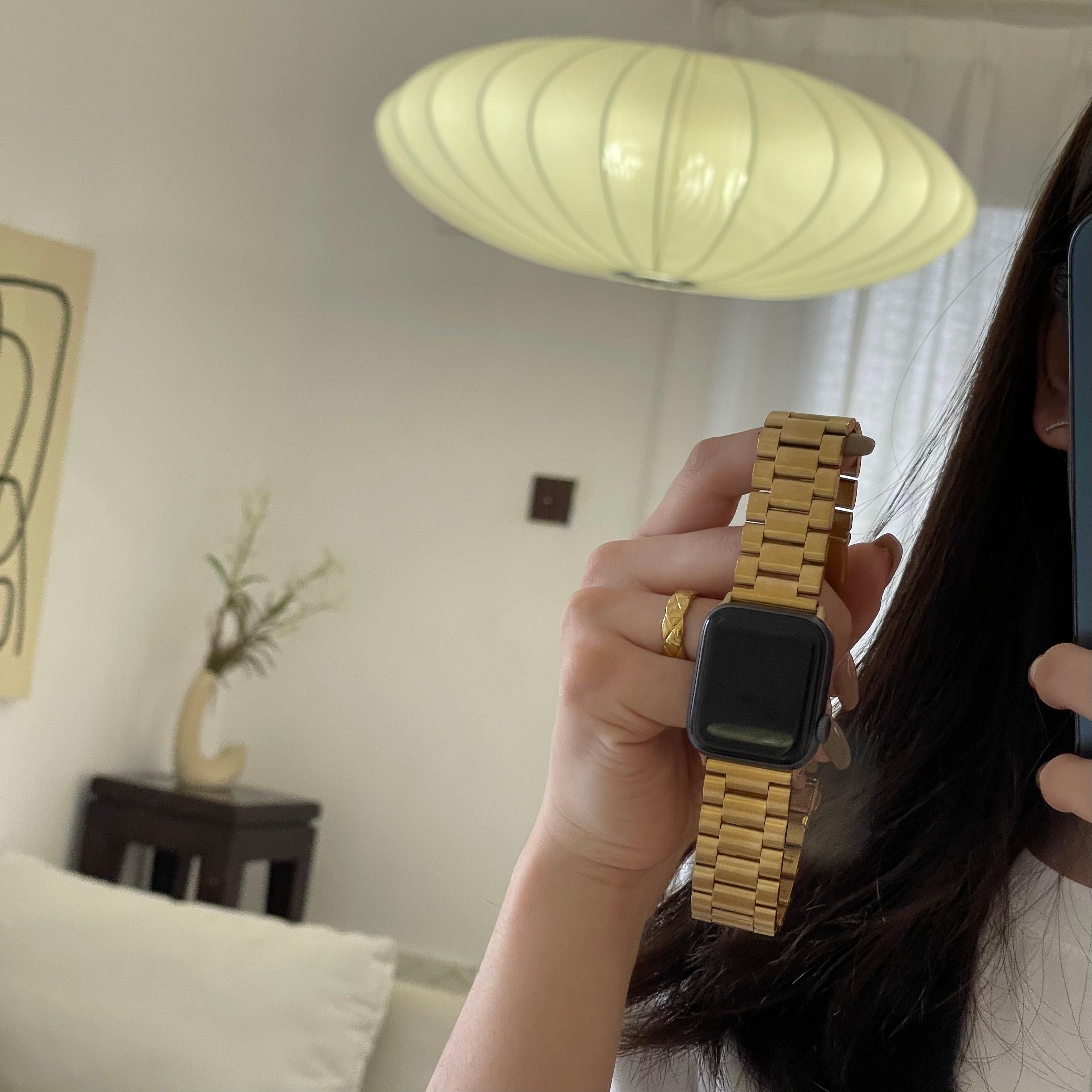 ベーシックメタルチェーンバンド# apple watch バンド givgiv