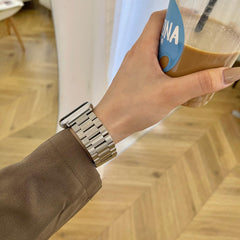 ベーシックメタルチェーンバンド# apple watch バンド givgiv