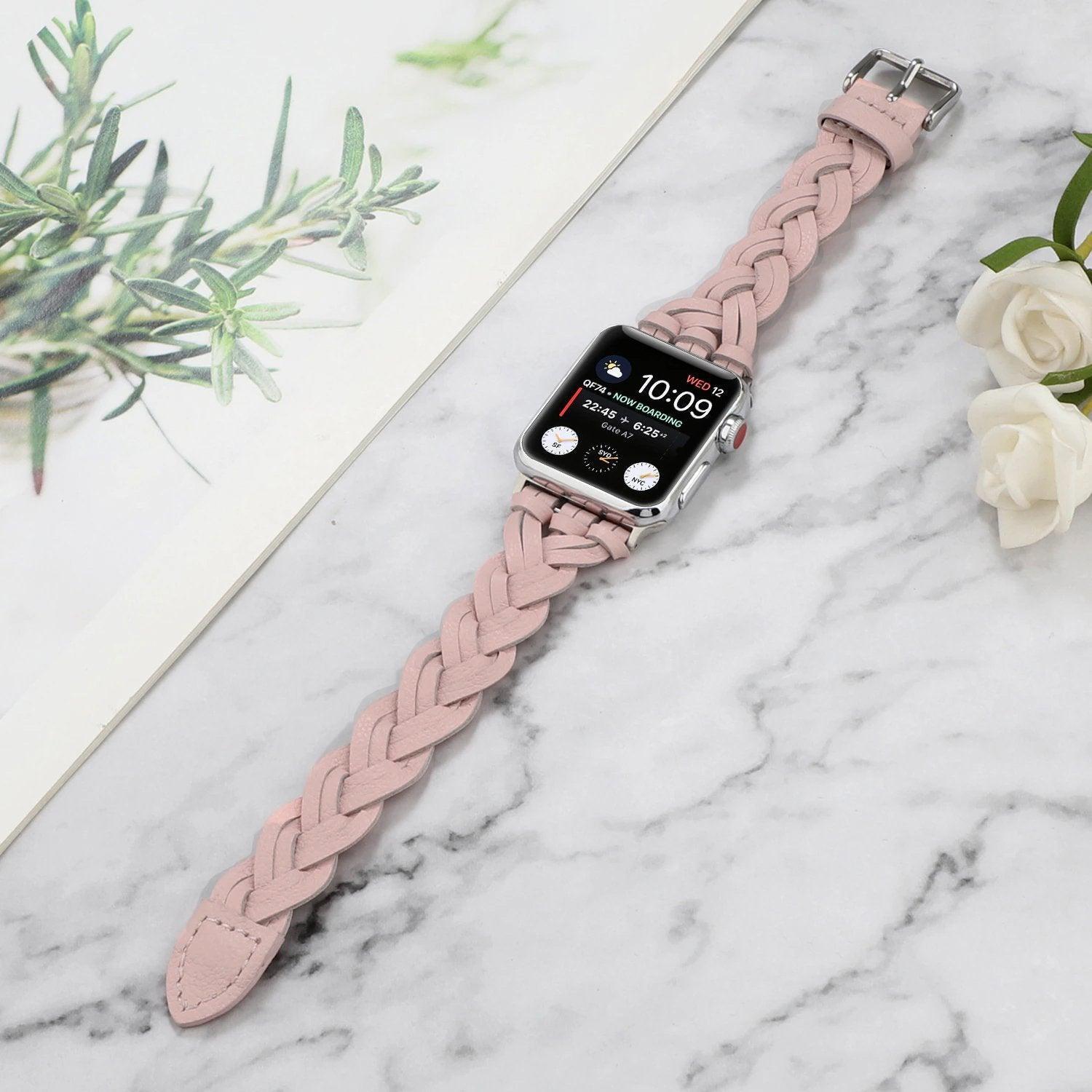 編み込み PUレザー アップルウォッチ バンド apple watch バンド givgiv