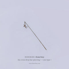 ビア十字架ドロップバーピアッシング Piercing from lizzy