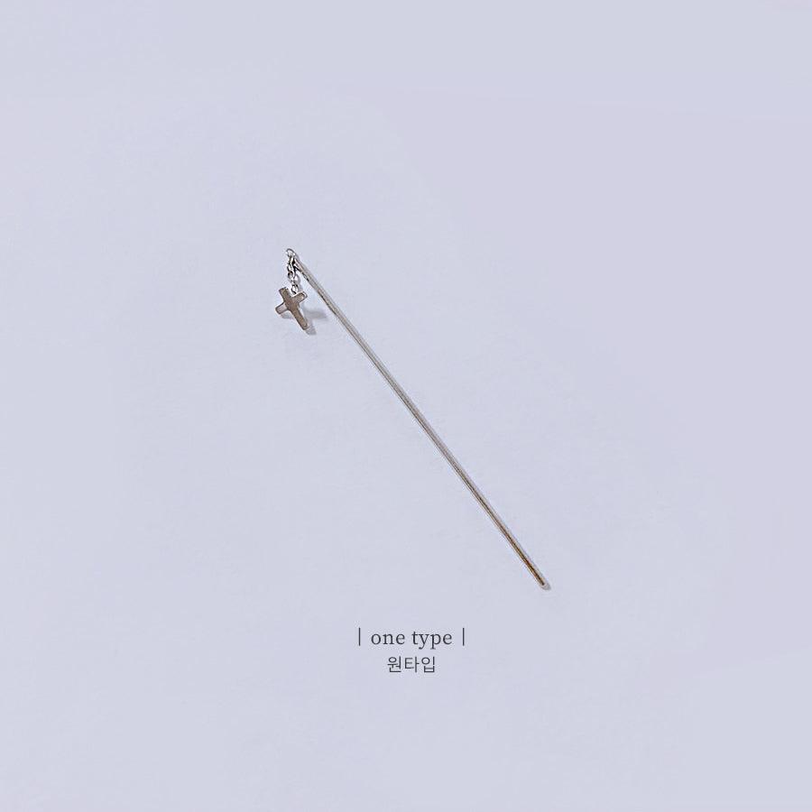 ビア十字架ドロップバーピアッシング Piercing from lizzy