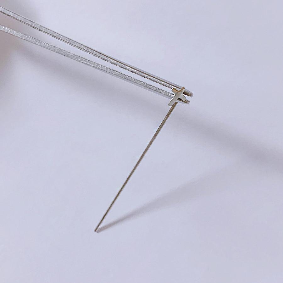 ビア十字架ドロップバーピアッシング Piercing from lizzy