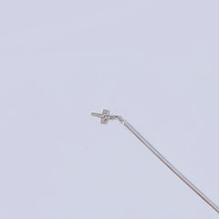 ビア十字架ドロップバーピアッシング Piercing from lizzy