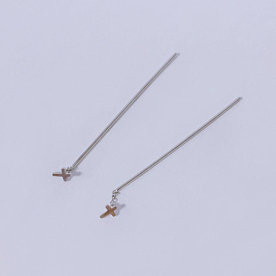 ビア十字架ドロップバーピアッシング Piercing from lizzy