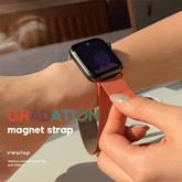 ビビッドグラデーションアップルウォッチ磁石ワンタッチバンド watch VIEWLAP