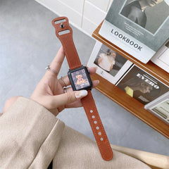 ビンテージ 本革 アップルウォッチ バンド apple watch バンド givgiv 38mm/40mm/41mm用 ブラウン