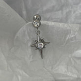 ビッグ クロス スパーク ドロップ ピアッシング Piercing oh-kim