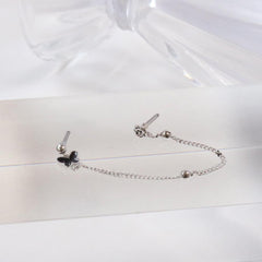 Black Flying Two-Pin(ピアス/ピアッシング) Piercing bling moon