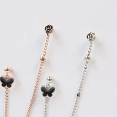 Black Flying Two-Pin(ピアス/ピアッシング) Piercing bling moon