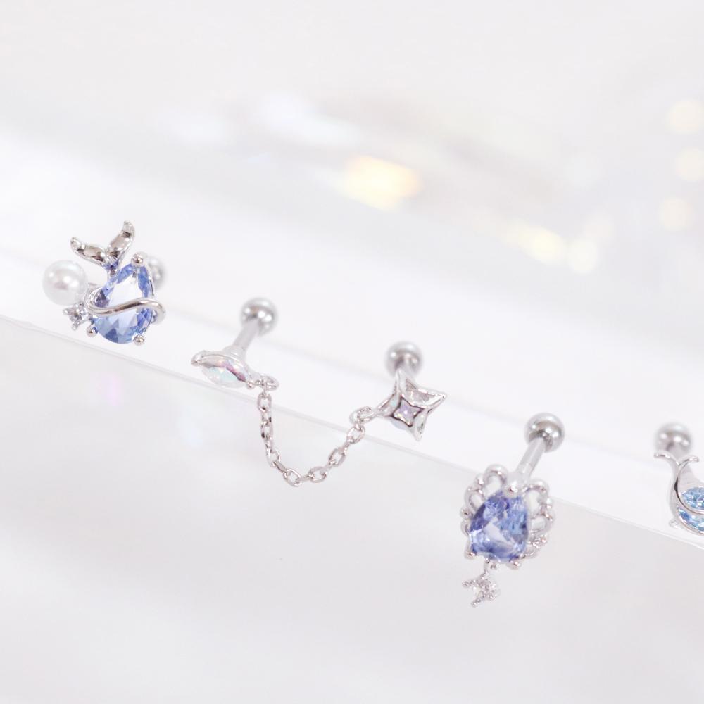 Blurian ピアッシング Piercing bling moon