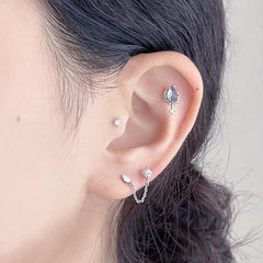 Blurian ピアッシング Piercing bling moon