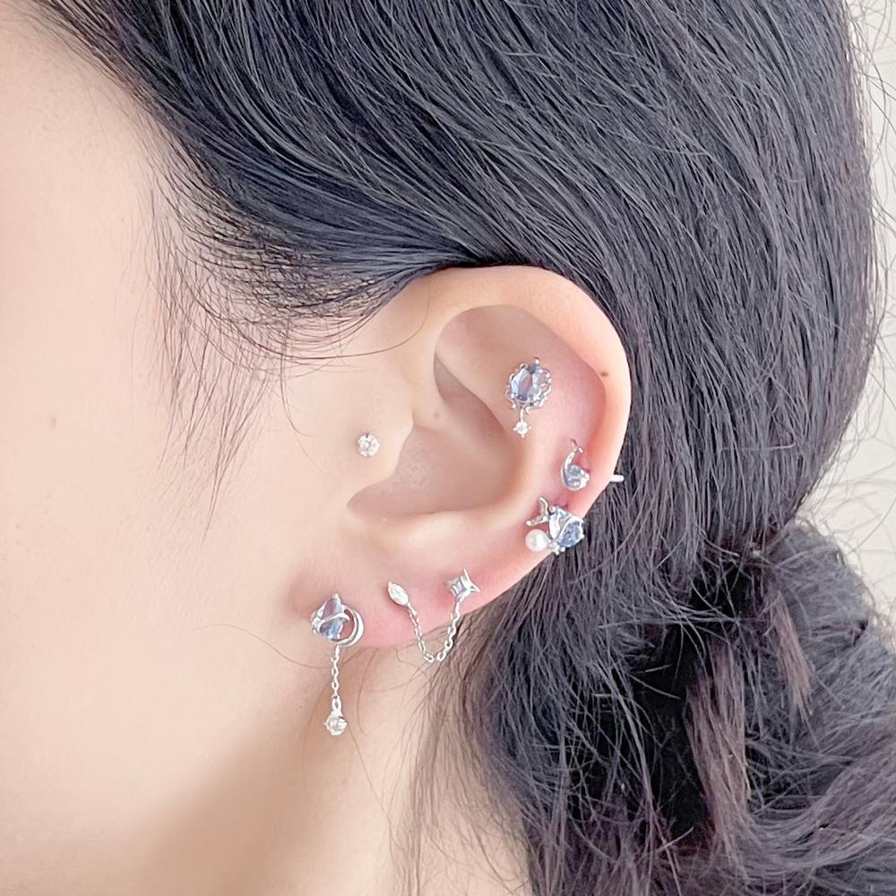 Blurian ピアッシング Piercing bling moon