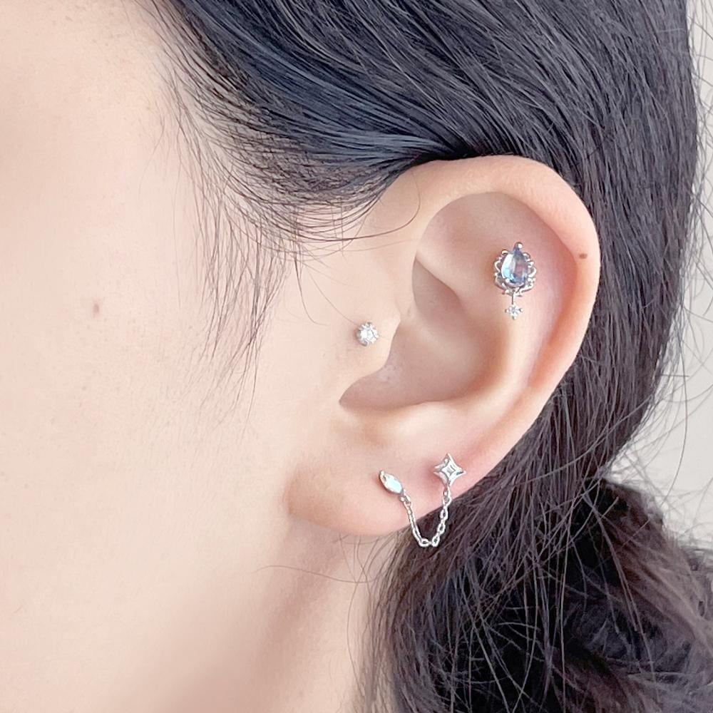 Blurian ピアッシング Piercing bling moon