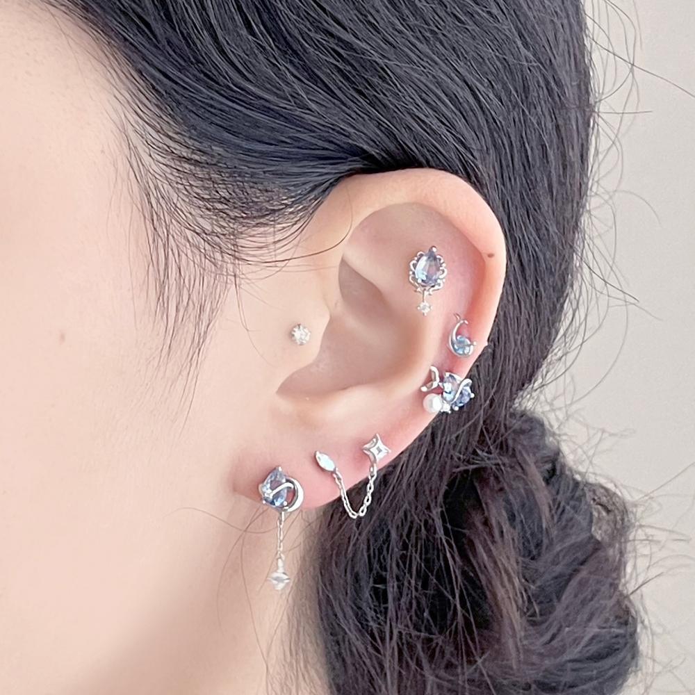 Blurian ピアッシング Piercing bling moon