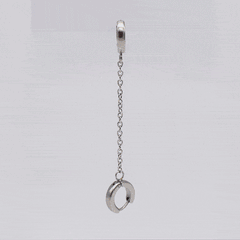 ボリュームチェーン連結リングピアス Piercing 10000won