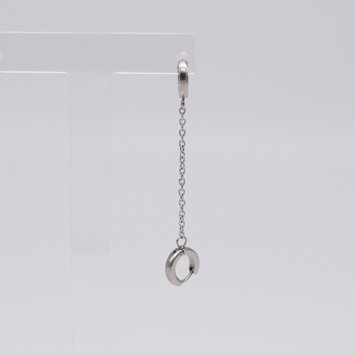 ボリュームチェーン連結リングピアス Piercing 10000won