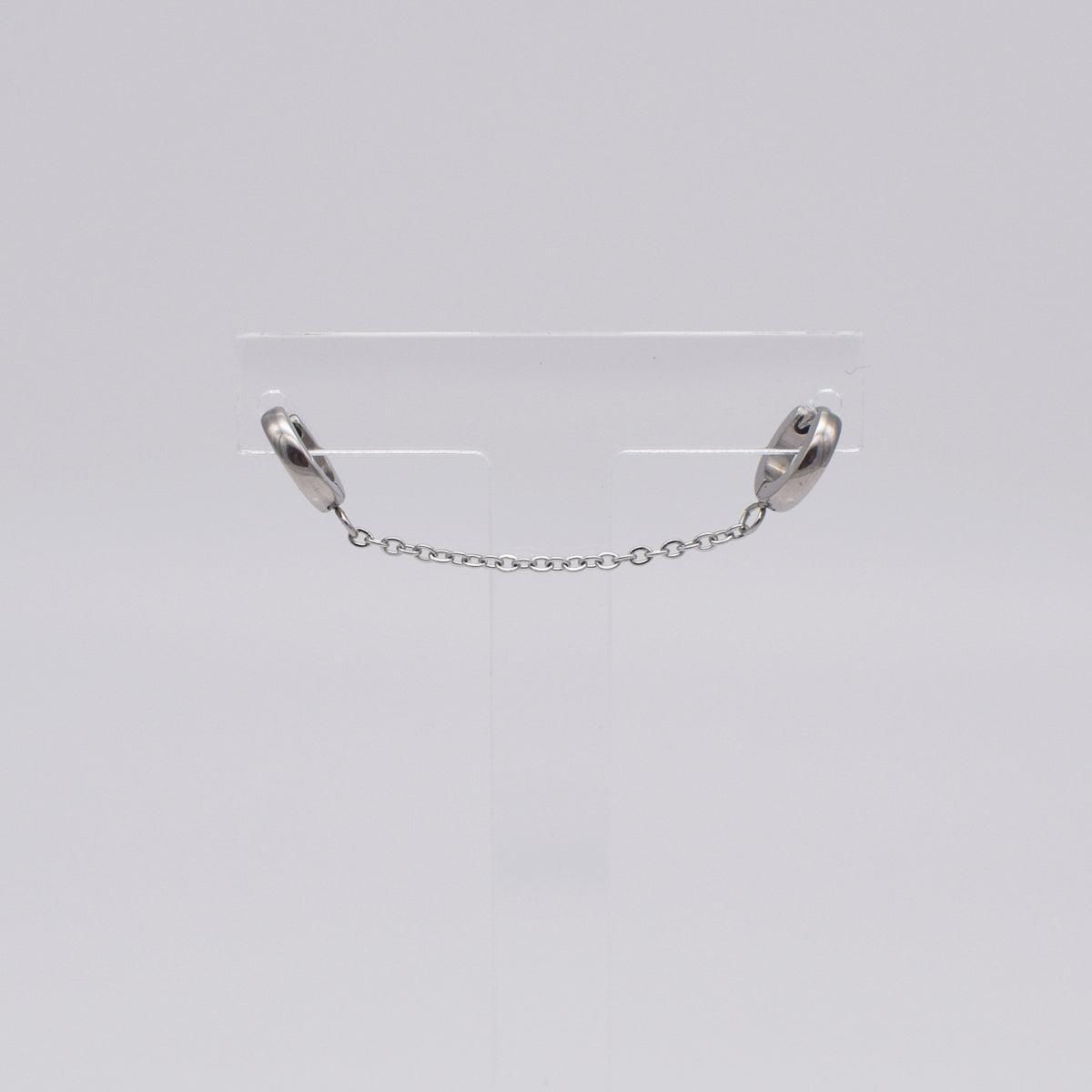 ボリュームチェーン連結リングピアス Piercing 10000won