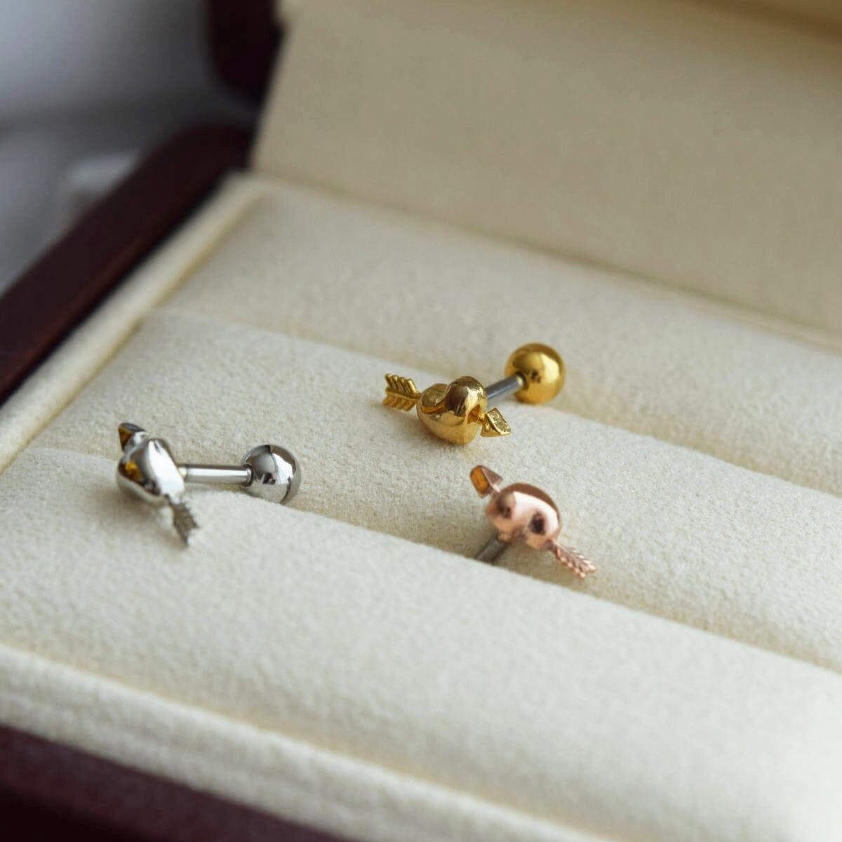 ボリュームハート キューピット ピアッシング Piercing 10000won