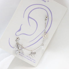 Brilliant Butterfly Two Pin ピアッシング Piercing bling moon