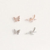 Butterfly Twin Piercing (2 color) Piercing bling moon