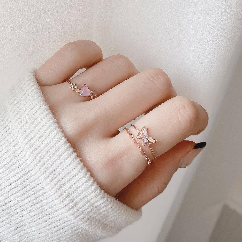 Candy Butterfly リング ring bling moon