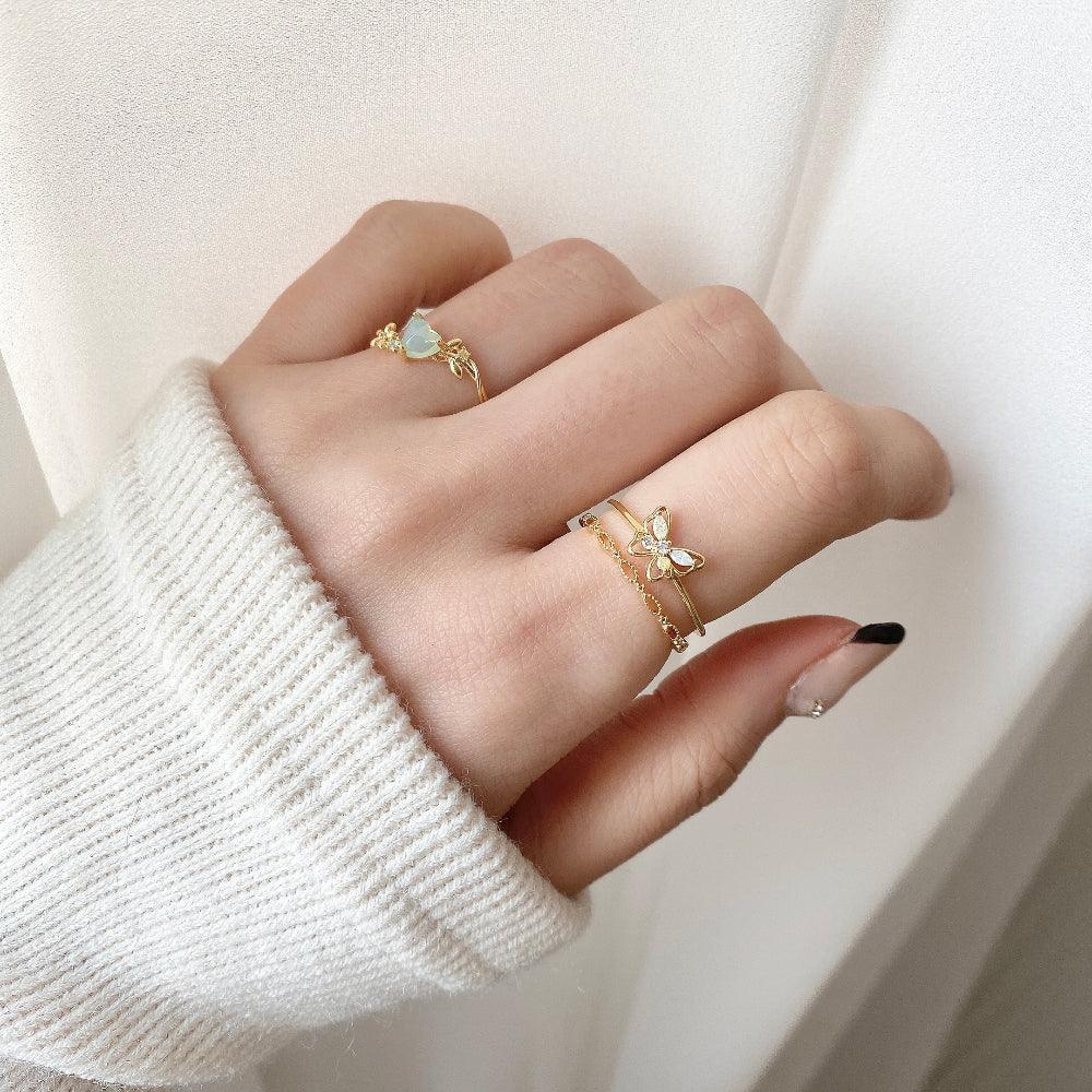 Candy Butterfly リング ring bling moon