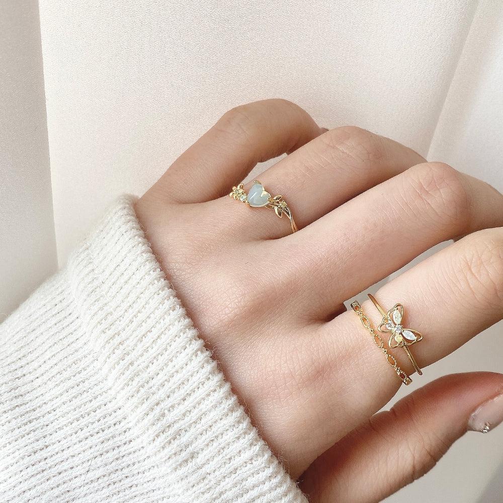Candy Butterfly リング ring bling moon
