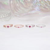 Cherry hearts リング ring bling moon