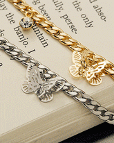 チェーン蝶々・チョーカーネックレス necklace soo&soo