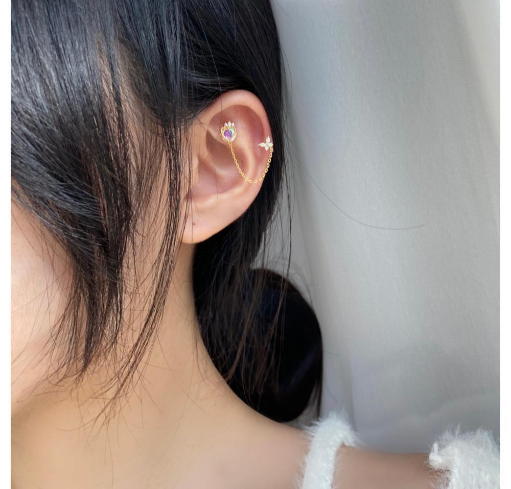 Crown Heart Two Ring ピアッシング Piercing bling moon